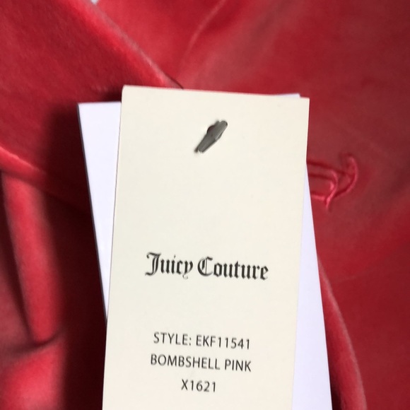 Juicy Couture high waisted bright pink velour leggings - Picture 4 of 6